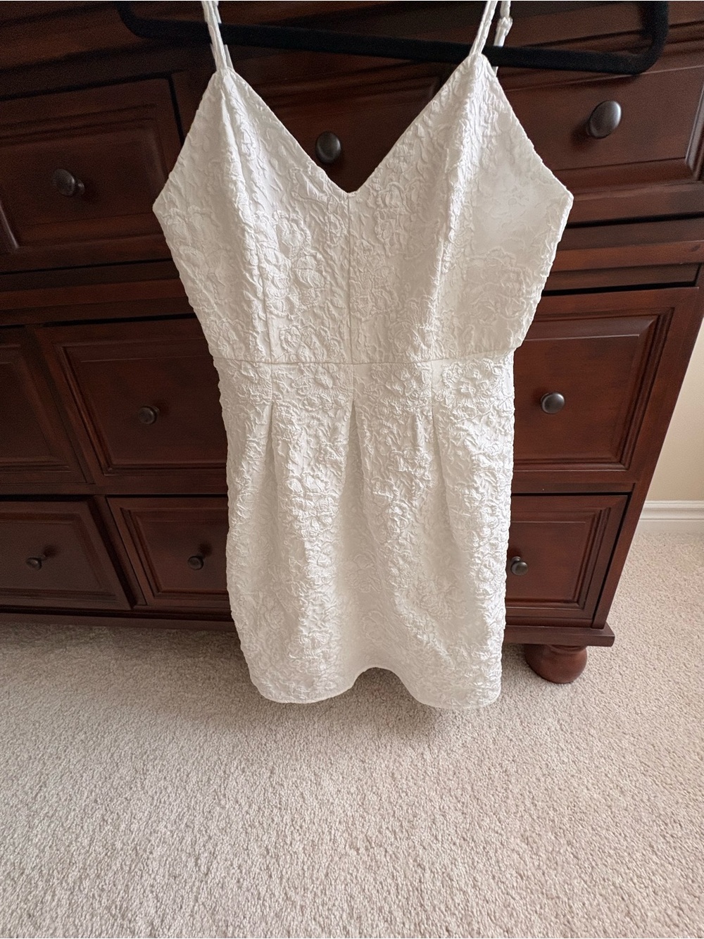 Classic White Lace Slip Dress